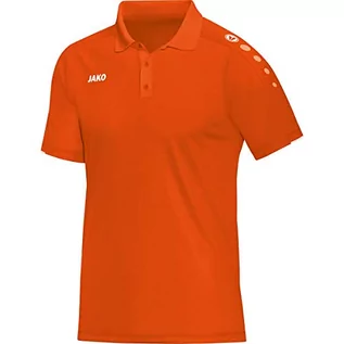 Koszulki męskie - JAKO Classico Polo, Neonowy pomarańczowy, XXL - grafika 1