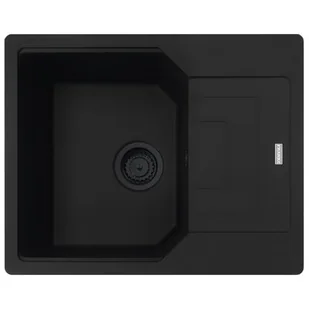 Franke Urban UBG 611-62 GSC Zlewozmywak granitowy jednokomorowy 62x50 cm czarny mat 114.0697.753 - Zlewozmywaki - miniaturka - grafika 1