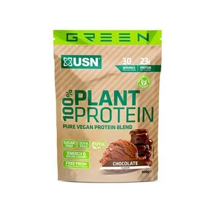 Ultimate Sports Nutrition USN 100% Plant Protein [ 900g ] - USN - Wegańskie Białko Odżywka Białkowa Vegan Wege Vanilla Maple - Przedtreningówki - miniaturka - grafika 1
