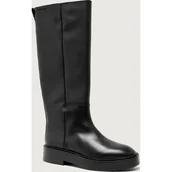 Kozaki damskie - Calvin Klein Skórzane oficerki - miniaturka - grafika 1