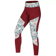 Spodnie sportowe damskie - Damskie legginsy Ocún Rhea Leggings Rozmiar: S / Kolor: czerwony - miniaturka - grafika 1