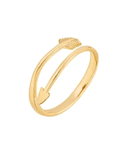 Złoty pierścionek ze strzałą - Pierścionki - miniaturka - grafika 1