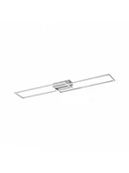 Lampy sufitowe - Leuchten Direkt Oświetlenie Leuchten-Direkt IVEN Lampa Sufitowa LED Szczotkowany chrom, 2-punktowe 14019-55 - miniaturka - grafika 1