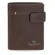 Portfele - Pepe Jeans Staple Portfel pionowy z zamknięciem Brązowy 8,5x10,5x1 cms Skóra, Brązowy, Talla única, Portfolio pionowe z zamknięciem kliknięcia - miniaturka - grafika 1