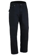 Odzież motocyklowa - Bikers Gear Australia Unisex Dkj1001blk-32r motocyklowe czarne dżinsy o klasycznym kroju z DuPontTM KEVLAR ARAMID FIBRE zdejmowany pancerz, czarny, 32R UK 42R EU - miniaturka - grafika 1