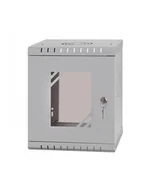 Szafy rack - NETRACK ECO-Line wall cabinet 10inch 6U/300 mm - gray glass door - miniaturka - grafika 1