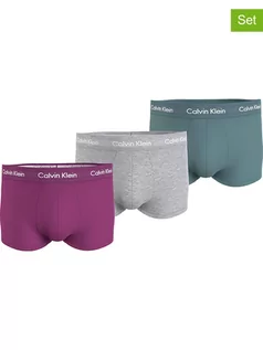 Majtki męskie - CALVIN KLEIN UNDERWEAR Bokserki (3 pary) w kolorze fioletowo-jasnoszaro-zielonym - grafika 1