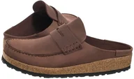 Klapki i japonki męskie - Birkenstock Naples Leoi 1025033 Brązowe 44 - miniaturka - grafika 1
