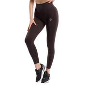 Legginsy treningowe damskie Gym Glamour Flexible Brownie 428 XS