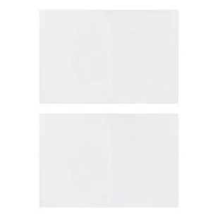 vidaXL Ścianki boczne do namiotu, 2 szt., z suwakiem, PE, białe - Pawilony ogrodowe - miniaturka - grafika 1