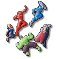 Glany damskie - Zestaw 5 przypinek Jibbitz™ Avengers 5 Pck 10015112 (CR377-a) Crocs - miniaturka - grafika 1