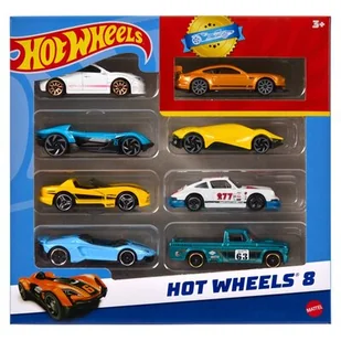 Zestaw pojazdów Hot Wheels HPV78 (8 sztuk) - Samochody i pojazdy dla dzieci - miniaturka - grafika 1