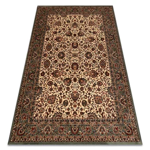 Dywan wełniany KASHQAI 4362 101 ornament beż / zielony beżowy 120x170 cm - Dywany - miniaturka - grafika 1