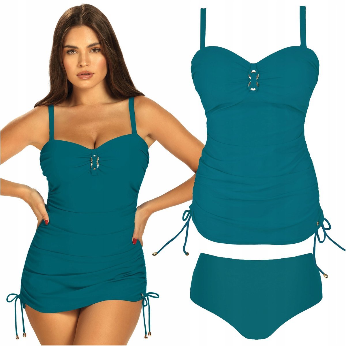 Tankini Strój kąpielowy dwuczęściowy SELF S8050 7d Bayamon 40F L 75F