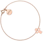 Biżuteria religijna - Bransoletka z krzyżykiem z różowego złota - miniaturka - grafika 1