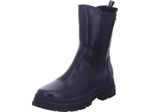 Tom Tailor Damskie sztyblety 8490030008, czarne, rozmiar 39 EU, czarny, 39 EU - Botki damskie - miniaturka - grafika 1