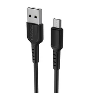 Kable USB - Kabel Micro USB 1m 2A Borofone Easy BX16 czarny - miniaturka - grafika 1