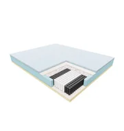 Materace - JANPOL NOLLI – materac multipocket, sprężynowy, Rozmiar - 90x190, Kolor - Beige, Pokrowiec - Adaptive , 603-671-572 - miniaturka - grafika 1