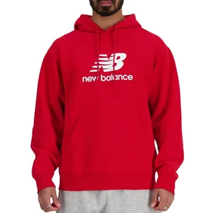 Bluza New Balance MT41501TRE - czerwona - Bluzy męskie - miniaturka - grafika 1