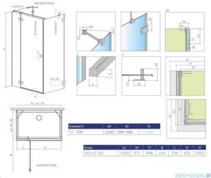 Radaway Essenza Pro Brushed Copper Kdj+S kabina 100x100x100cm lewa szczotkowana miedź 10097310-93-01L/10098100-01-01/10098100-01-01 - Kabiny prysznicowe Radaway Essenza Pro Brushed Copper Kdj+S kabina 100x100x100cm lewa szczotkowana miedź 10097310-93-01L/10098100-01-01/10098100-01-01 - Kabiny prysznicowe - miniaturka - grafika 2