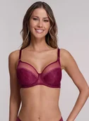 Biustonosze - Ava Lingerie Biustonosz Chianti 1396 75 D Bordowy - miniaturka - grafika 1