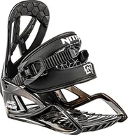 Wiązania snowboardowe - Nitro Unisex młodzieżowy Micro Charger BDG (polybag) ´22 wiązanie snowboardowe, czarne, XS - miniaturka - grafika 1