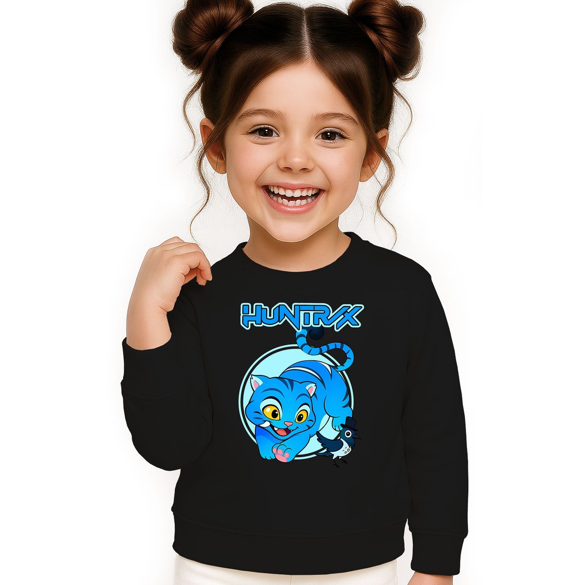 BLUZA DZIECIĘCA DERPY KOT DEMON HUNTERS HUNTRIX 110-116 BAWEŁNIANA JAKOŚĆ