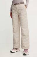 Spodnie sportowe damskie - Columbia spodnie outdoorowe Wallowa Insulated kolor beżowy 2090971 - miniaturka - grafika 1