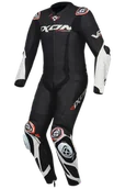 Odzież motocyklowa - Kombinezon Skórzany Ixon Vortex 3 Czarny/Złamany BiałyM - miniaturka - grafika 1
