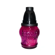 Lampiony i znicze - Znicz szklany na wkład parafinowy LW Z-210 14 cm mix CIECIERSKI - miniaturka - grafika 1