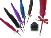 Zestawy piśmiennicze - Pióro ze stalówką i kałamarzem - miniaturka - grafika 1