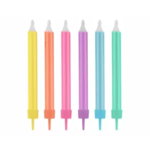 Godan Świeczki Urodzinowe Go Neon 12 szt. - Urodziny dla dorosłych - miniaturka - grafika 1