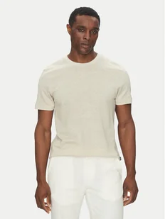 BOSS T-Shirt H-Thompson 28 50537488 Beżowy Regular Fit - Koszulki męskie - miniaturka - grafika 1