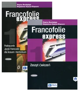 Francofolie express 1. Podręcznik i zeszyt ćwiczeń do języka francuskiego dla liceum i technikum - Rgine Boutg232ge, Magdalena - Książki do nauki języka francuskiego - miniaturka - grafika 1