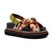 Sandały damskie - Kurt Geiger Skórzane sandały 225-ORSON - miniaturka - grafika 1