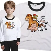 Piżamy dla dziewczynek - Piżama dziecięca Koń Krowa Kura Koza Świnka Zwierzęta 98/104 - VoloDonum - miniaturka - grafika 1