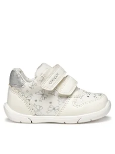 Geox Sneakersy B Zapito B556DA 0AW54 C0007 Biały - Buty dla dziewczynek - miniaturka - grafika 1