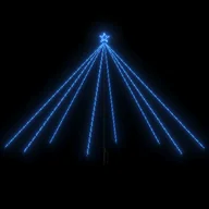 Oświetlenie świąteczne - vidaXL vidaXL Choinka z lampek, wewn./zewn., 576 niebieskich diod LED, 3,6 m - miniaturka - grafika 1