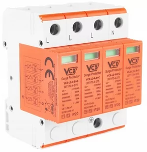 Ogranicznik przepięć T1T2 (B+C) 4P 5kA, AC - Panele fotowoltaiczne - miniaturka - grafika 1