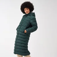 Płaszcze damskie - Regatta Damski Płaszcz Zimowy Ocieplany Oversize Elender Darkest Spruce, Rozmiar: 38 - miniaturka - grafika 1