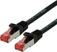 Patchcordy - Roline ROLINE S/FTP Patchcord Cat.6 Component Level, LSOH, czarny, 2.0 m - miniaturka - grafika 1