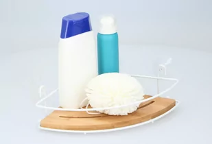 Półka łazienkowa wisząca narożna na przyssawki B&S - Środki do kuchni i łazienki - miniaturka - grafika 2