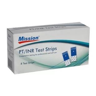 Paski do pomiaru krzepliwości krwi INR/PT MISSION 8szt - Glukometry i akcesoria dla diabetyków - miniaturka - grafika 1