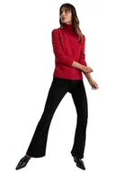Bluzy damskie - DeFacto Damska bluza, czerwony, XL - miniaturka - grafika 1