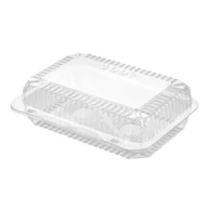 Pojemniki kuchenne - Pojemnik na Ciasto Prostokątny SL40 rPET 205x125x65mm 180 Sztuk - miniaturka - grafika 1