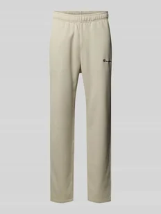 Spodnie dresowe z elastycznym ściągaczem - Spodnie sportowe męskie - miniaturka - grafika 1