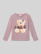 Koszulki dla dziewczynek - Bluzka z długim rękawem o kroju regular fit z mieszanki dżerseju i bawełny - miniaturka - grafika 1