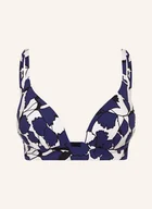 Stroje kąpielowe - Maryan Mehlhorn Góra Od Bikini Bralette Blue Leaves blau - MARYAN MEHLHORN - miniaturka - grafika 1