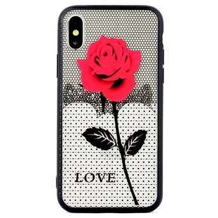 Beline Etui Lace 3D iPhone 5/5S/SE wzór 1 (rose) - Etui i futerały do telefonów - miniaturka - grafika 1