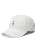 Czapki i chusty sportowe męskie - Polo Ralph Lauren Czapka z daszkiem 211954881002 Biały - miniaturka - grafika 1